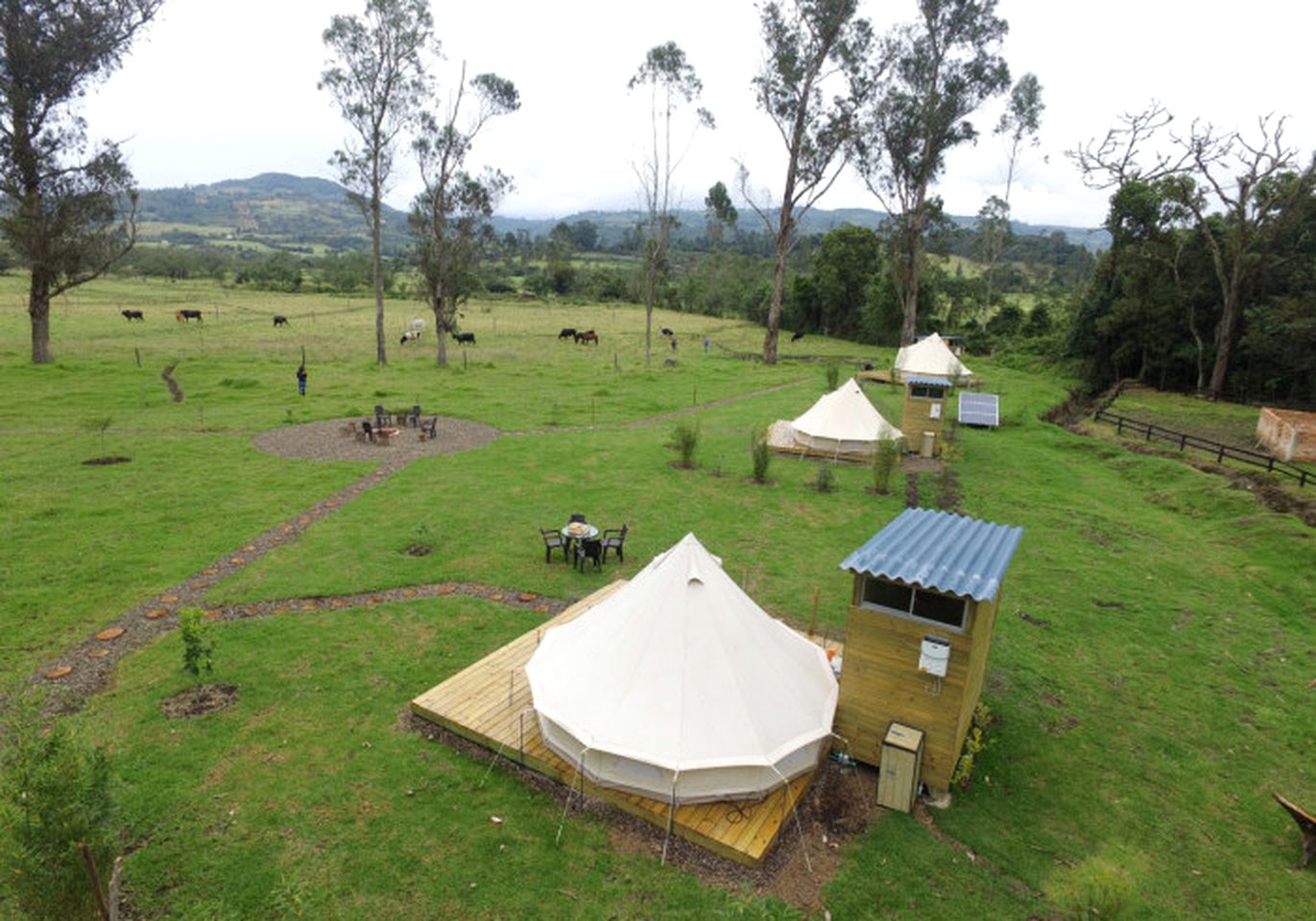 Authentic Glamping Experience on a Cattle Farm near Villa de Leyva in Colombia