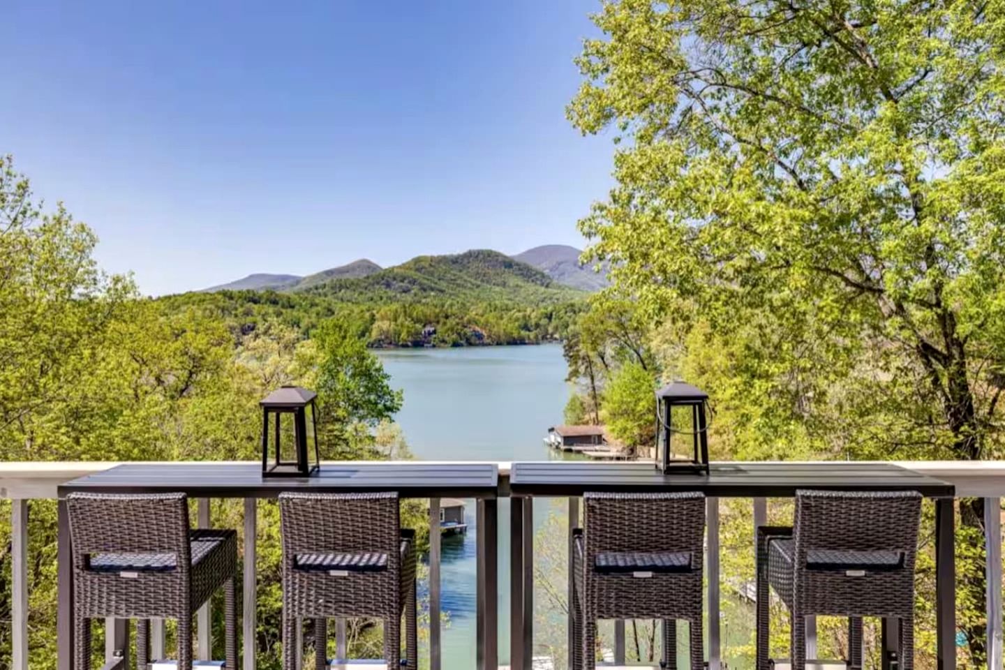 Lakeview Retreat with Expansive Deck & Cozy Fireplaces in Lake Lure, North Carolina