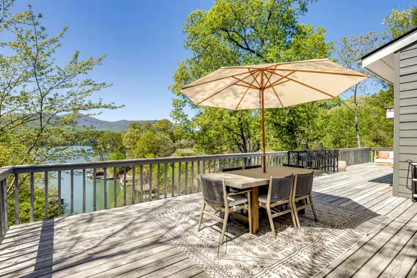 Lakeview Retreat with Expansive Deck & Cozy Fireplaces in Lake Lure, North Carolina