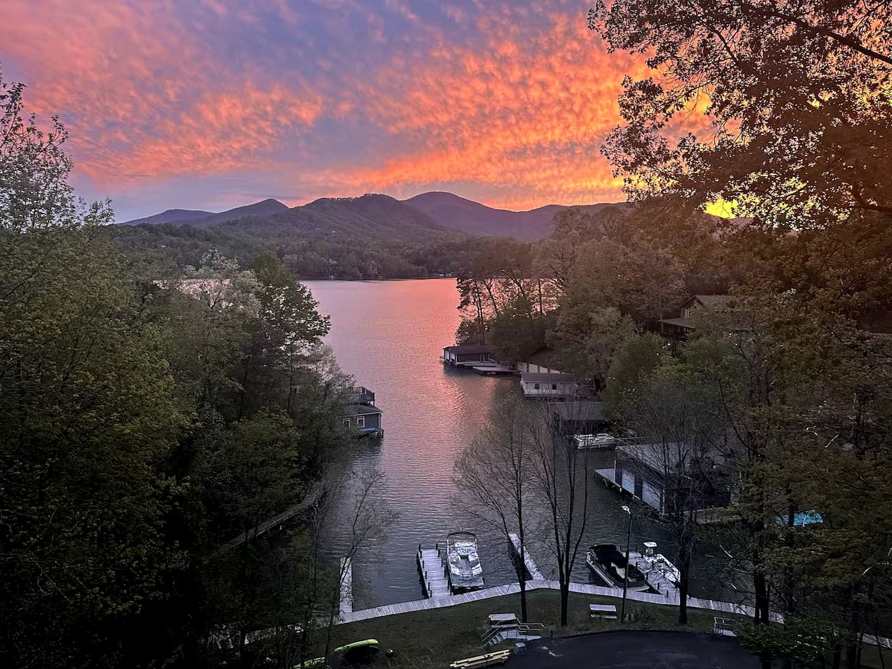 Lakeview Retreat with Expansive Deck & Cozy Fireplaces in Lake Lure, North Carolina