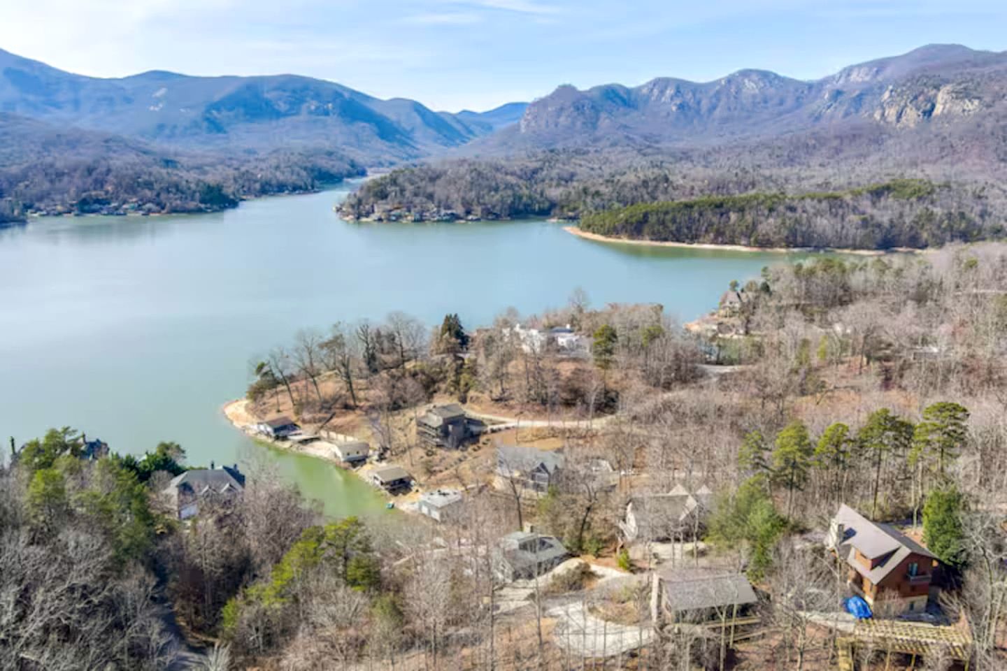 Lakeview Retreat with Expansive Deck & Cozy Fireplaces in Lake Lure, North Carolina