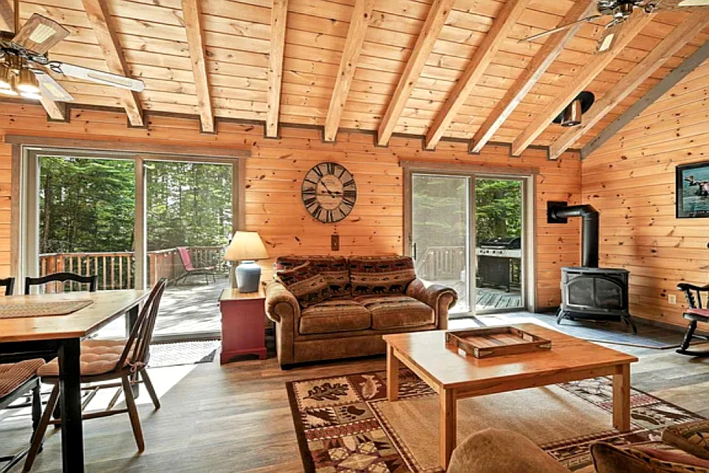 Scenic Lakefront Escape with Spacious Deck & Nature Views in Greenville, Maine