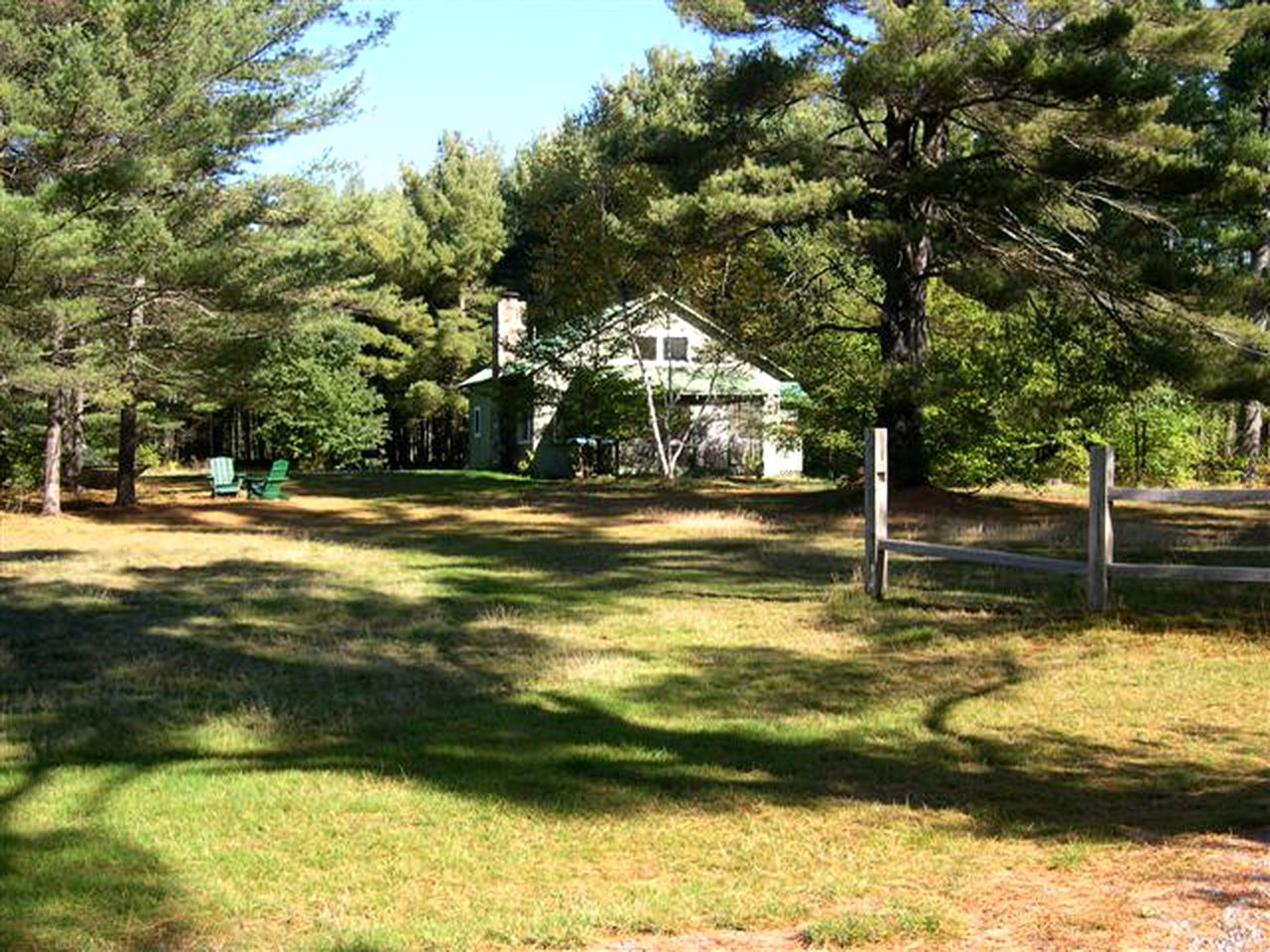 Seven-Person Cabin Rental with Stone Fireplace Overlooking Lake Paradox in Adirondacks