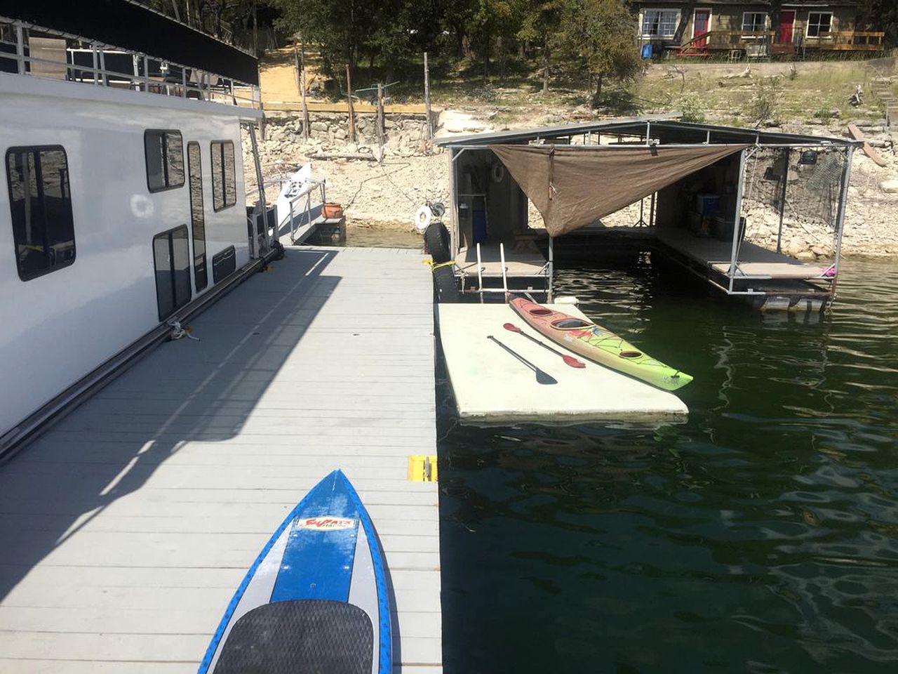 Family-Friendly Houseboat Rental in a No-Wake Cove on Lake Travis, Texas