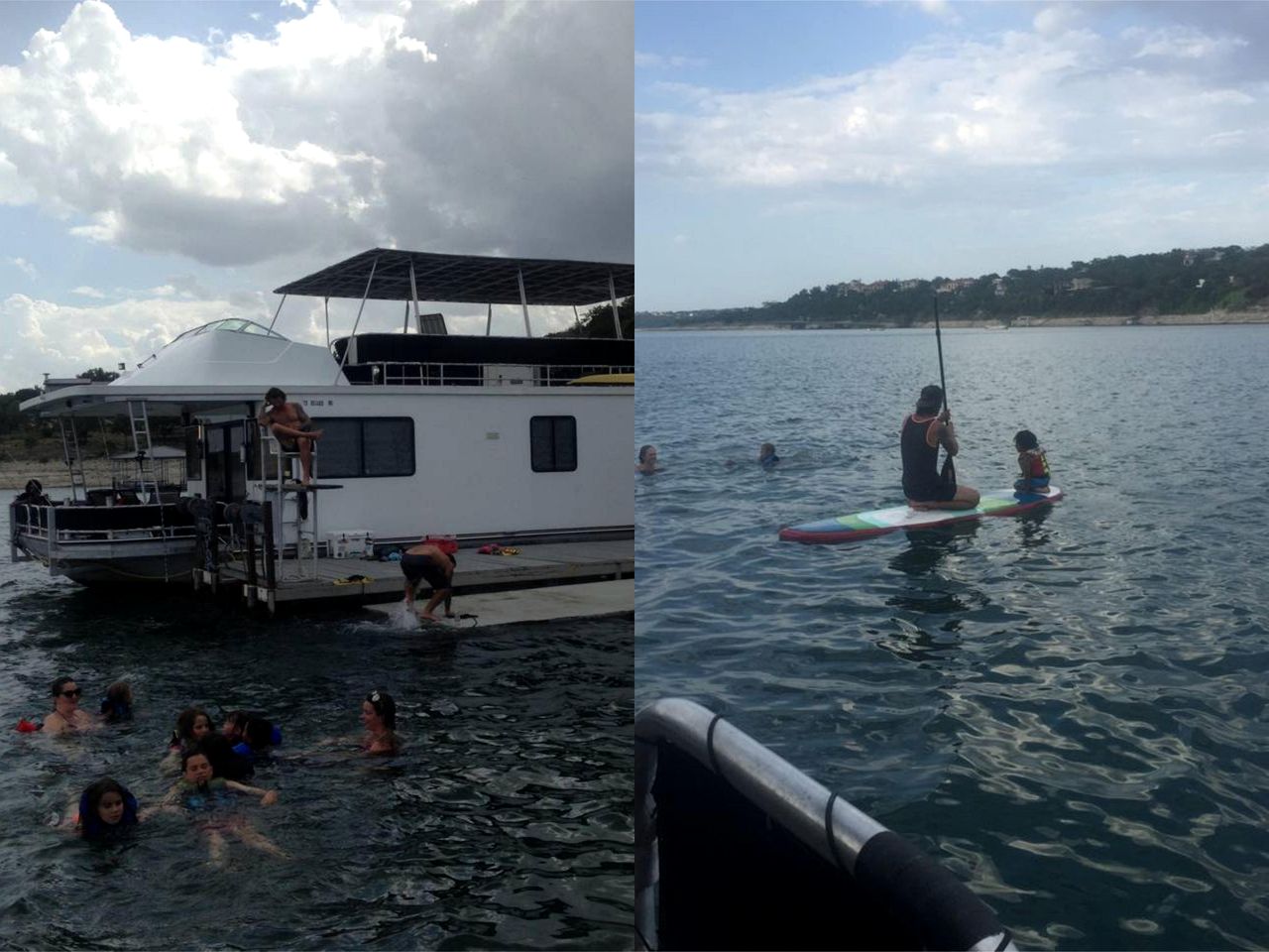 Family-Friendly Houseboat Rental in a No-Wake Cove on Lake Travis, Texas