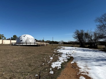 Tranquil Glamping Dome with Scenic Nature Views near Denison, Texas - Photo 3