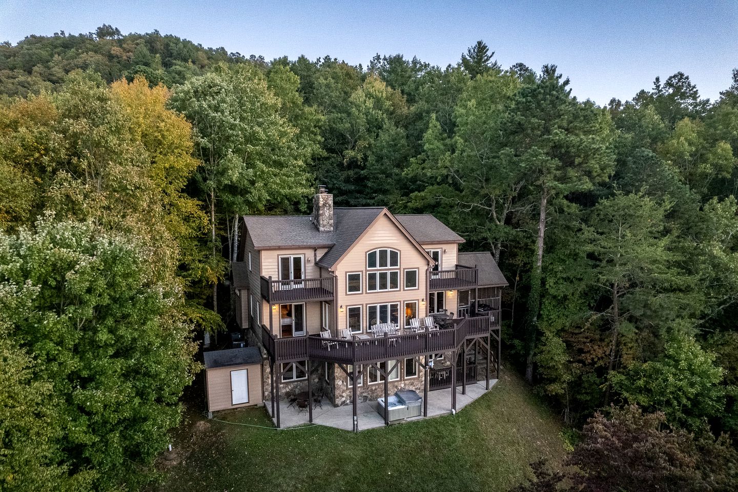 Luxury Timber Frame Cabin with Lake Views & Private Trails near Fontana Lake and Bryson City, NC