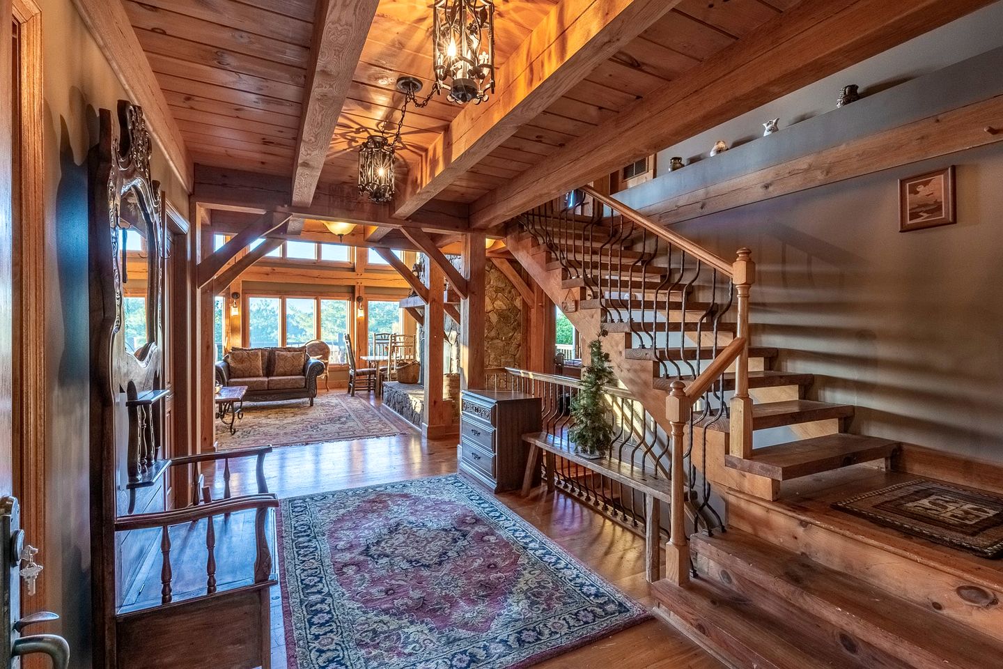 Luxury Timber Frame Cabin with Lake Views & Private Trails near Fontana Lake and Bryson City, NC