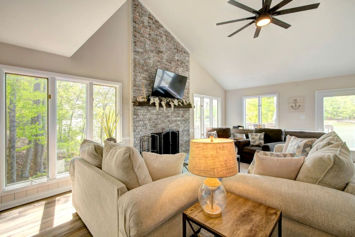 Embrace Nature in this Lakefront Cottage with Fire Pit in Charlotte, North Carolina