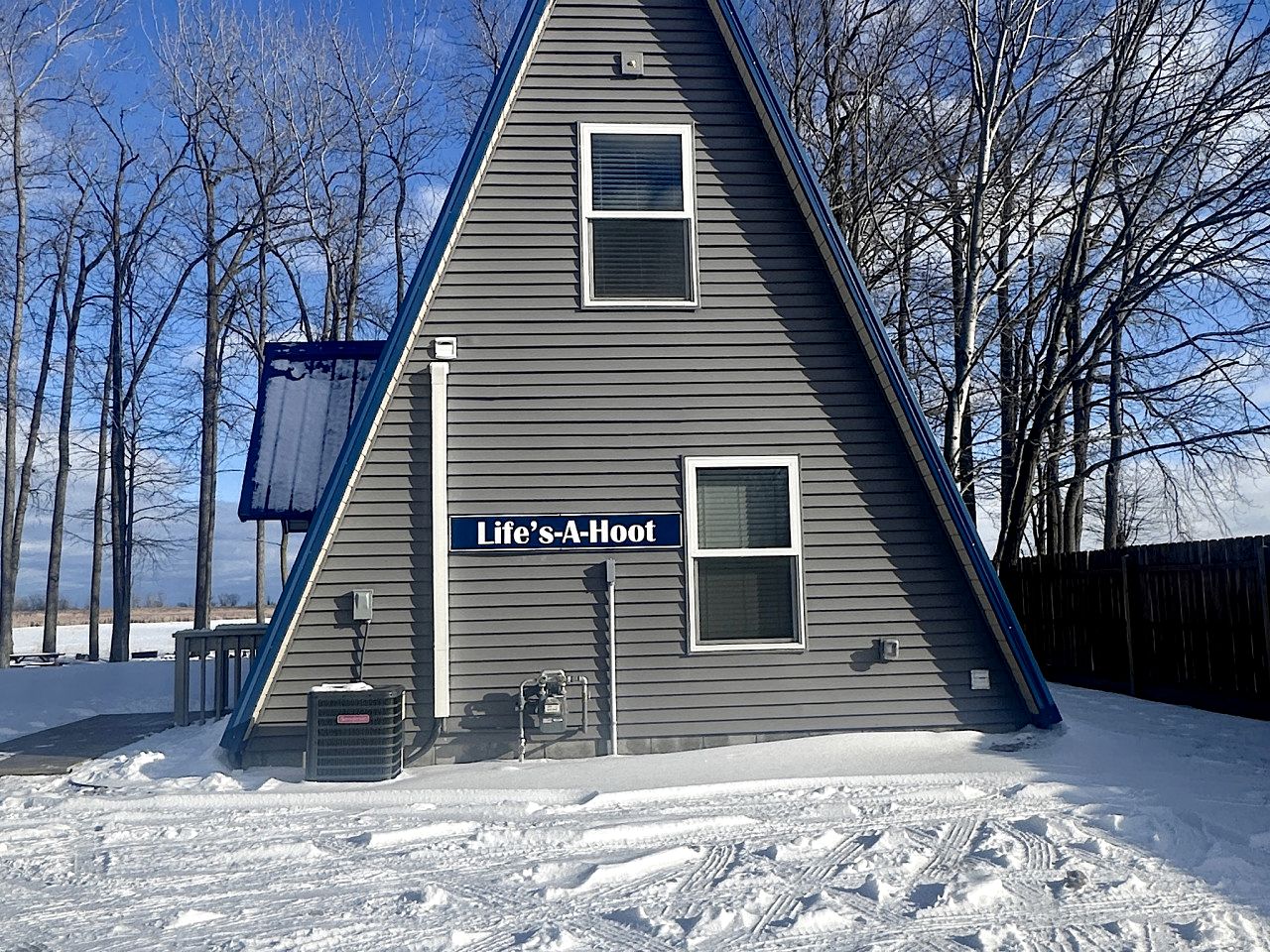 Lakefront A-Frame with Lofted Interior Ideal for Outdoor Activities in Michigan