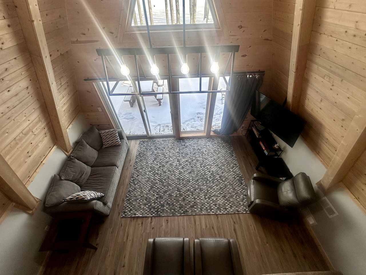 Lakefront A-Frame with Lofted Interior Ideal for Outdoor Activities in Michigan