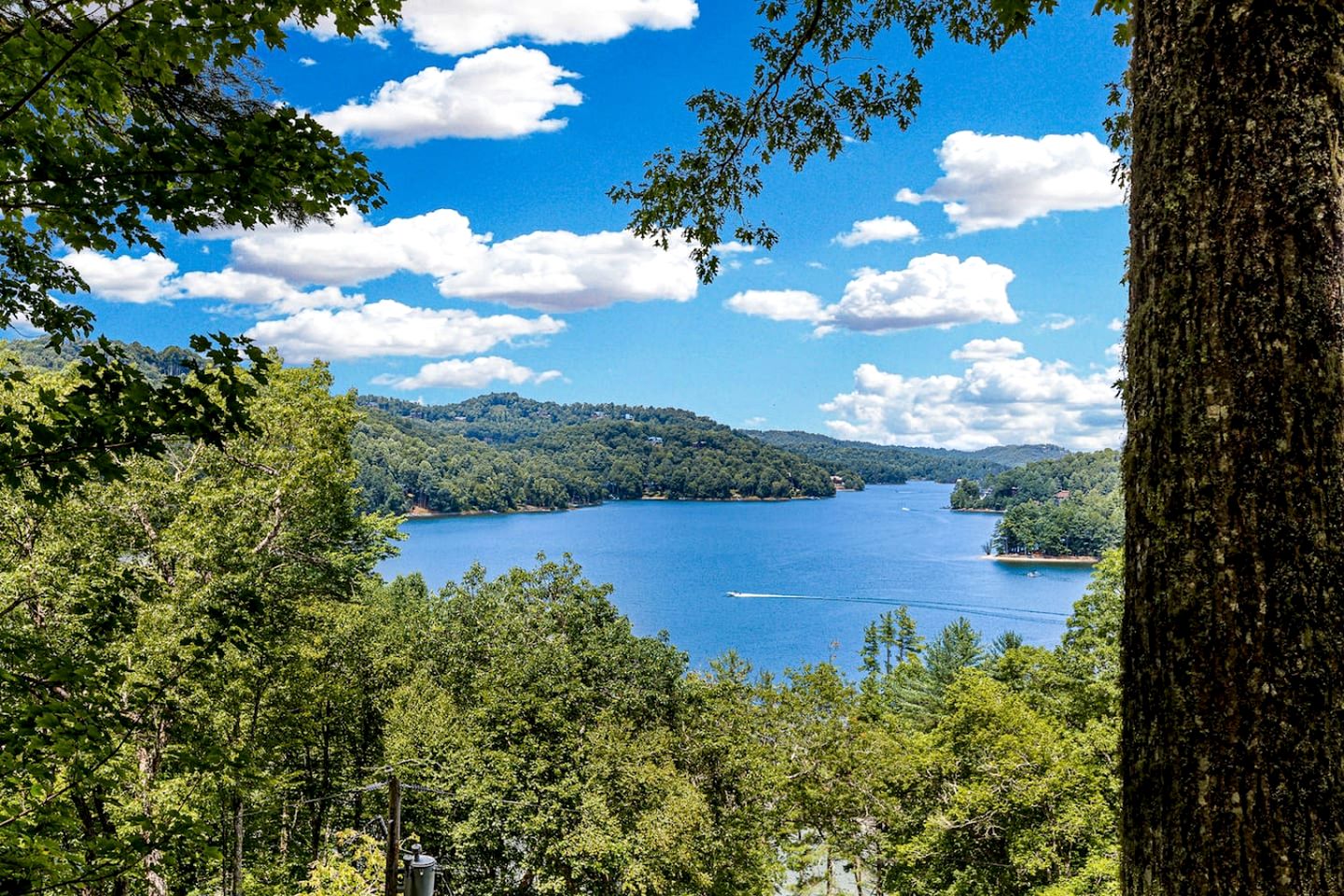 Homey Cottage with Incredible Lake View in the Woods near Cashiers, North Carolina