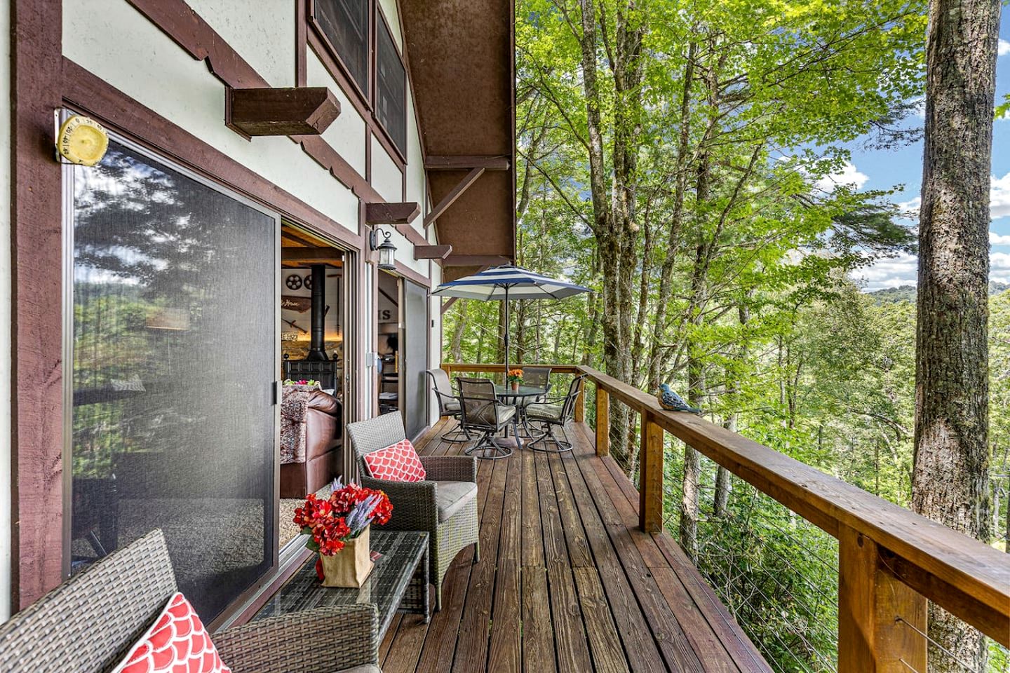 Homey Cottage with Incredible Lake View in the Woods near Cashiers, North Carolina