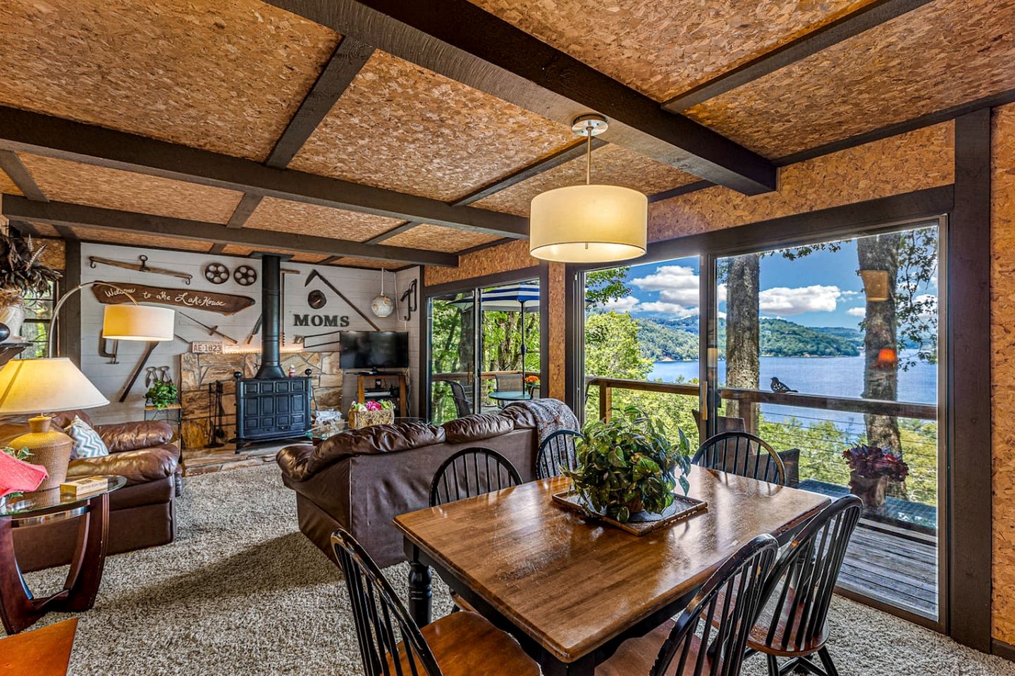 Homey Cottage with Incredible Lake View in the Woods near Cashiers, North Carolina