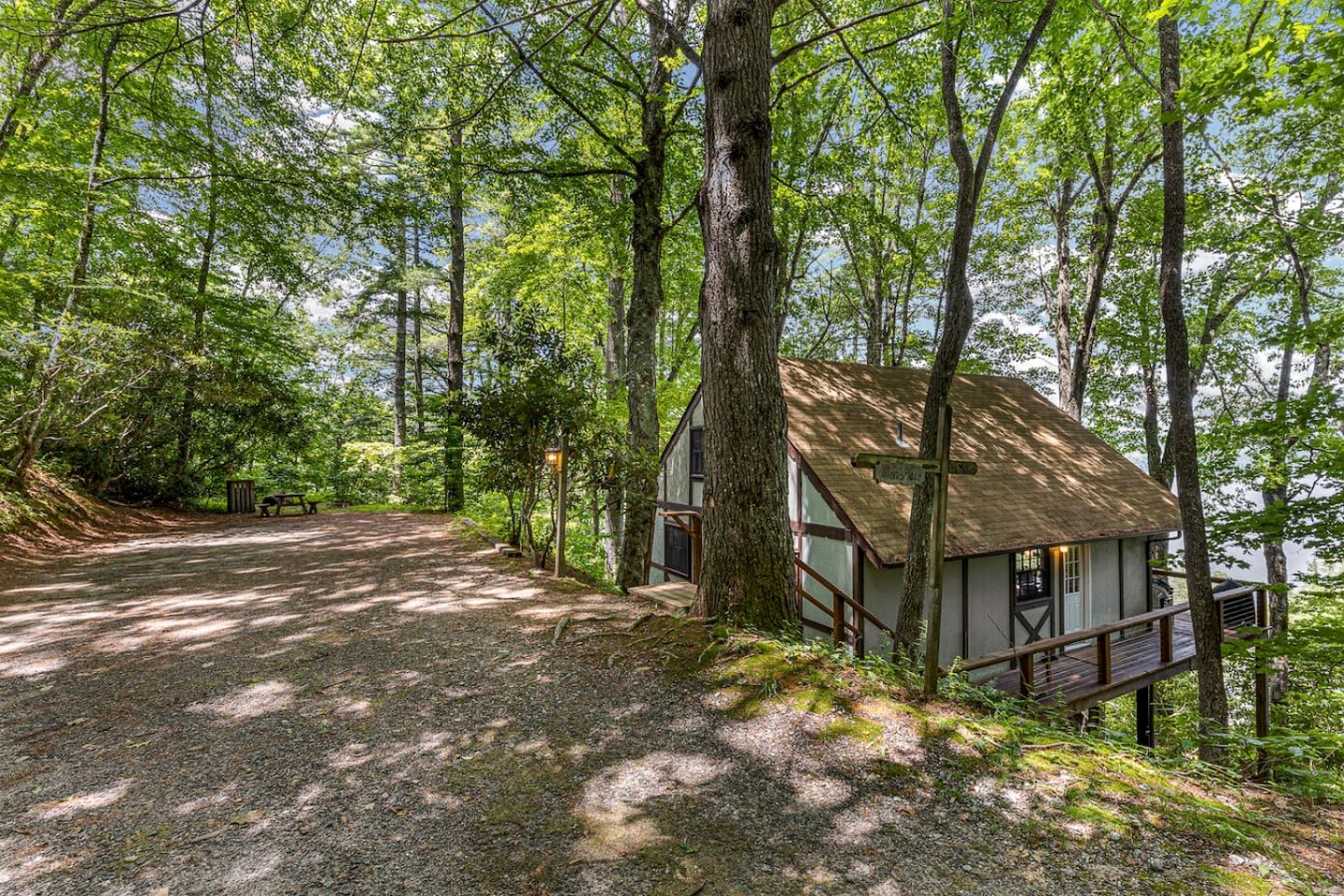 Homey Cottage with Incredible Lake View in the Woods near Cashiers, North Carolina