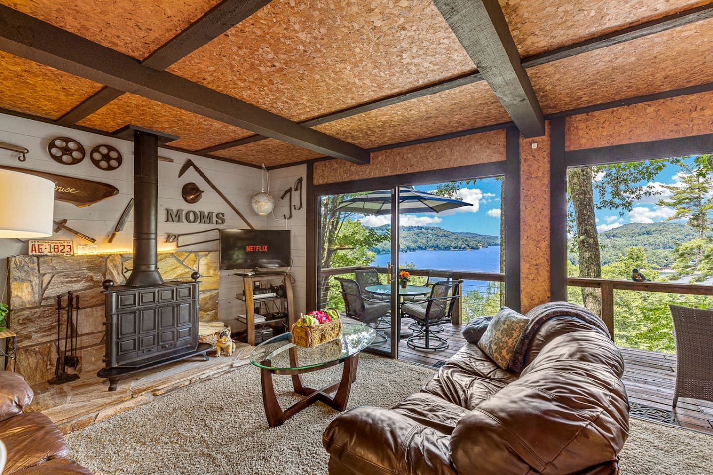 Homey Cottage with Incredible Lake View in the Woods near Cashiers, North Carolina