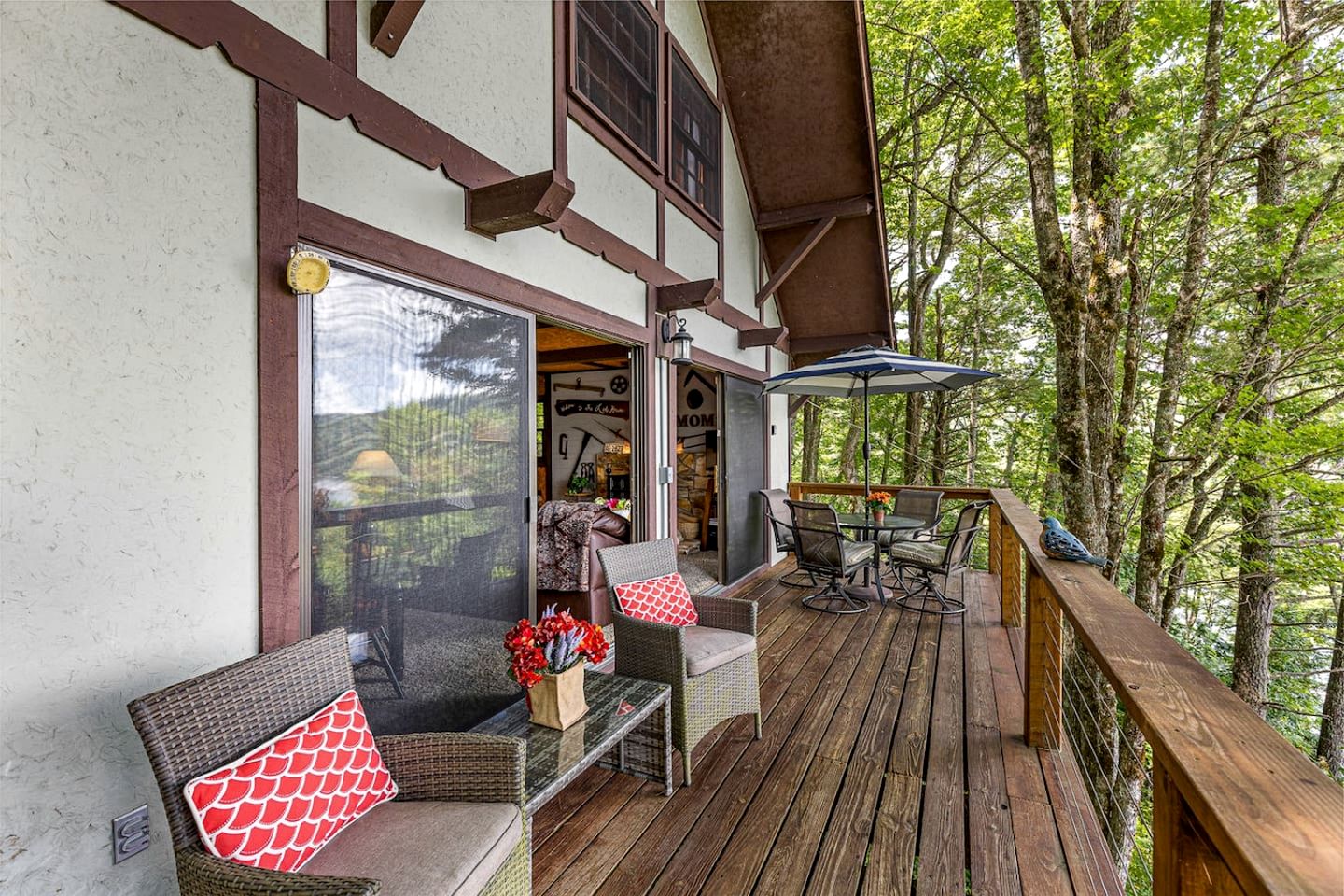 Homey Cottage with Incredible Lake View in the Woods near Cashiers, North Carolina