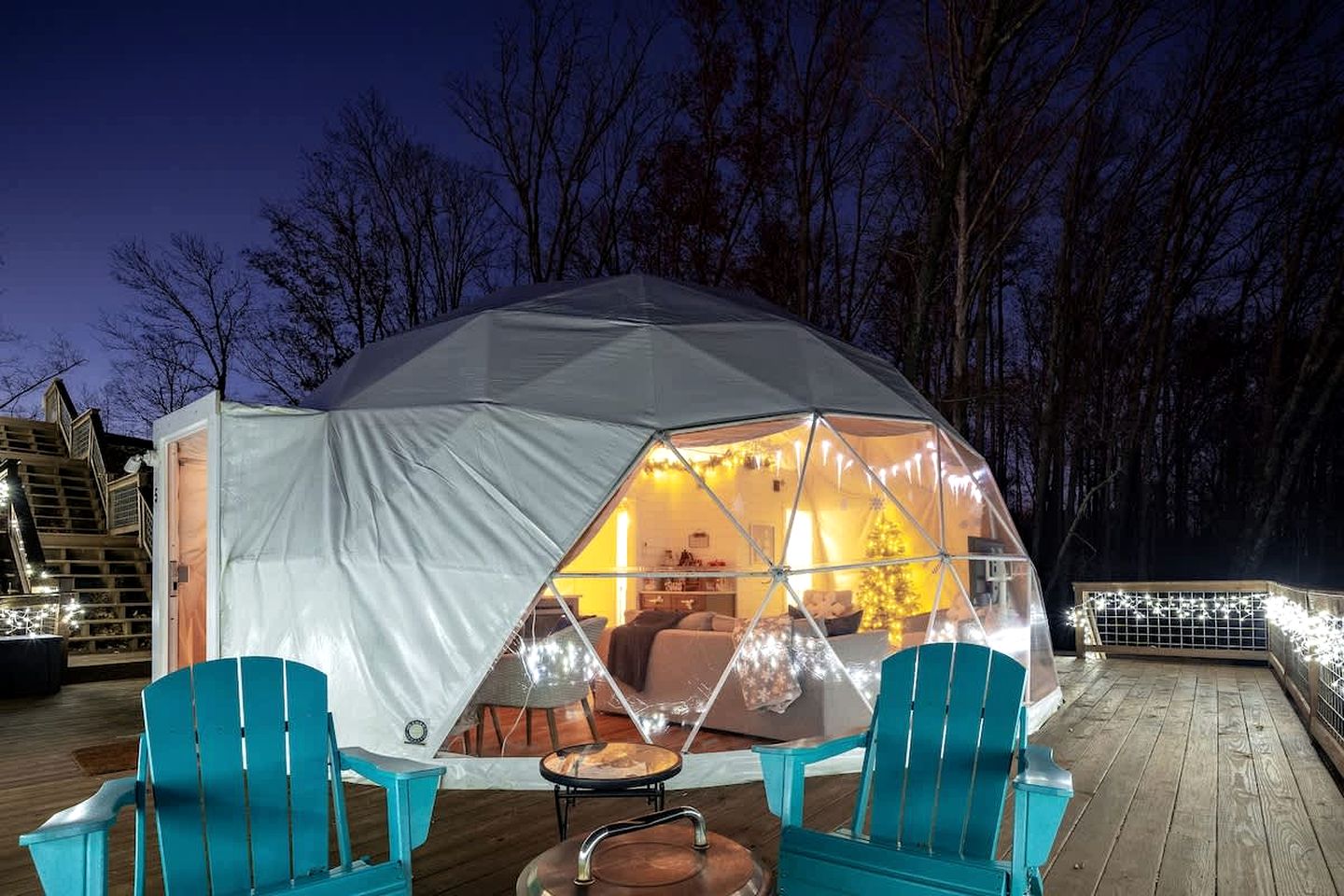 Lakefront Dome with Private Deck and Amazing Hiking Trails in Tennessee