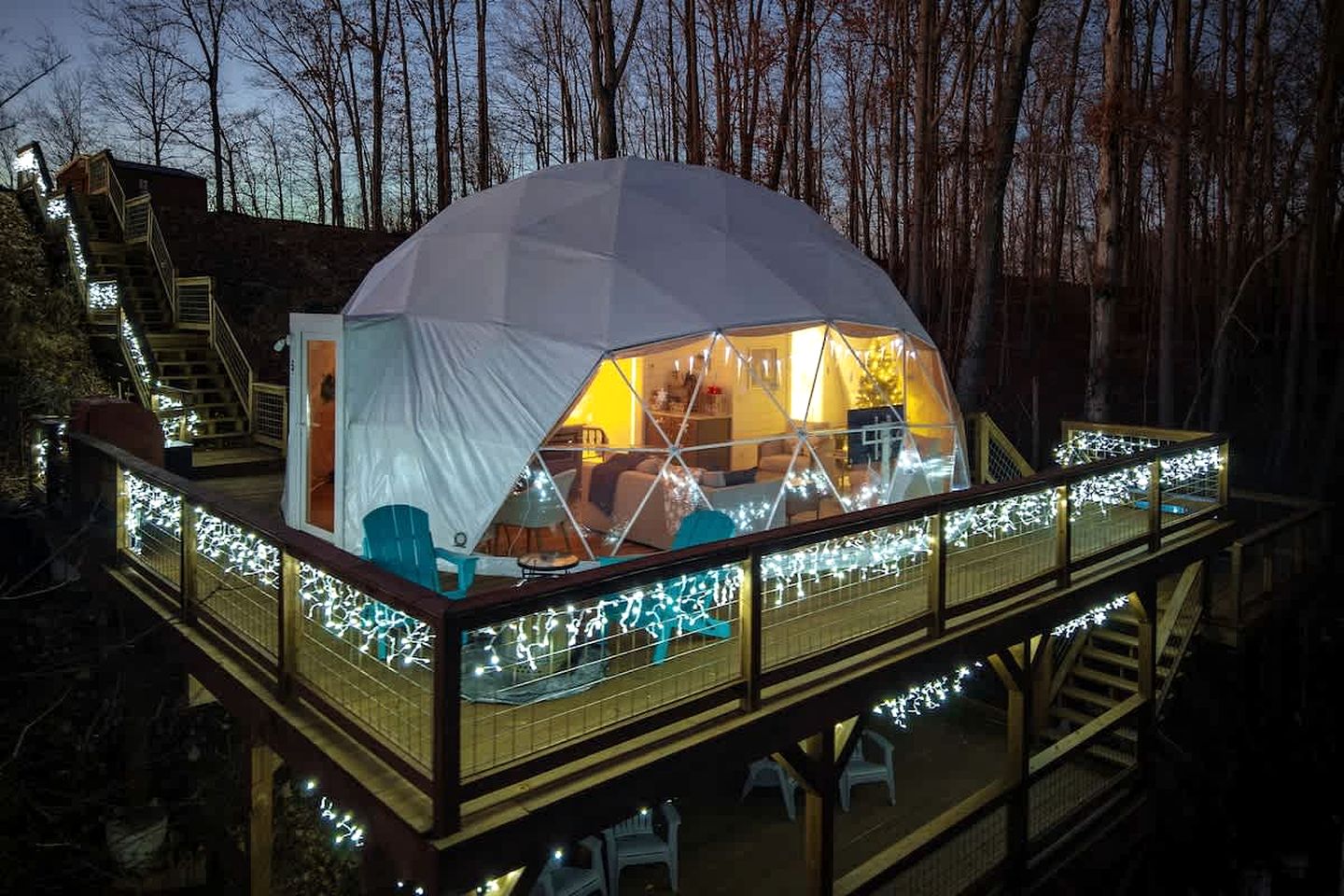 Lakefront Dome with Private Deck and Amazing Hiking Trails in Tennessee