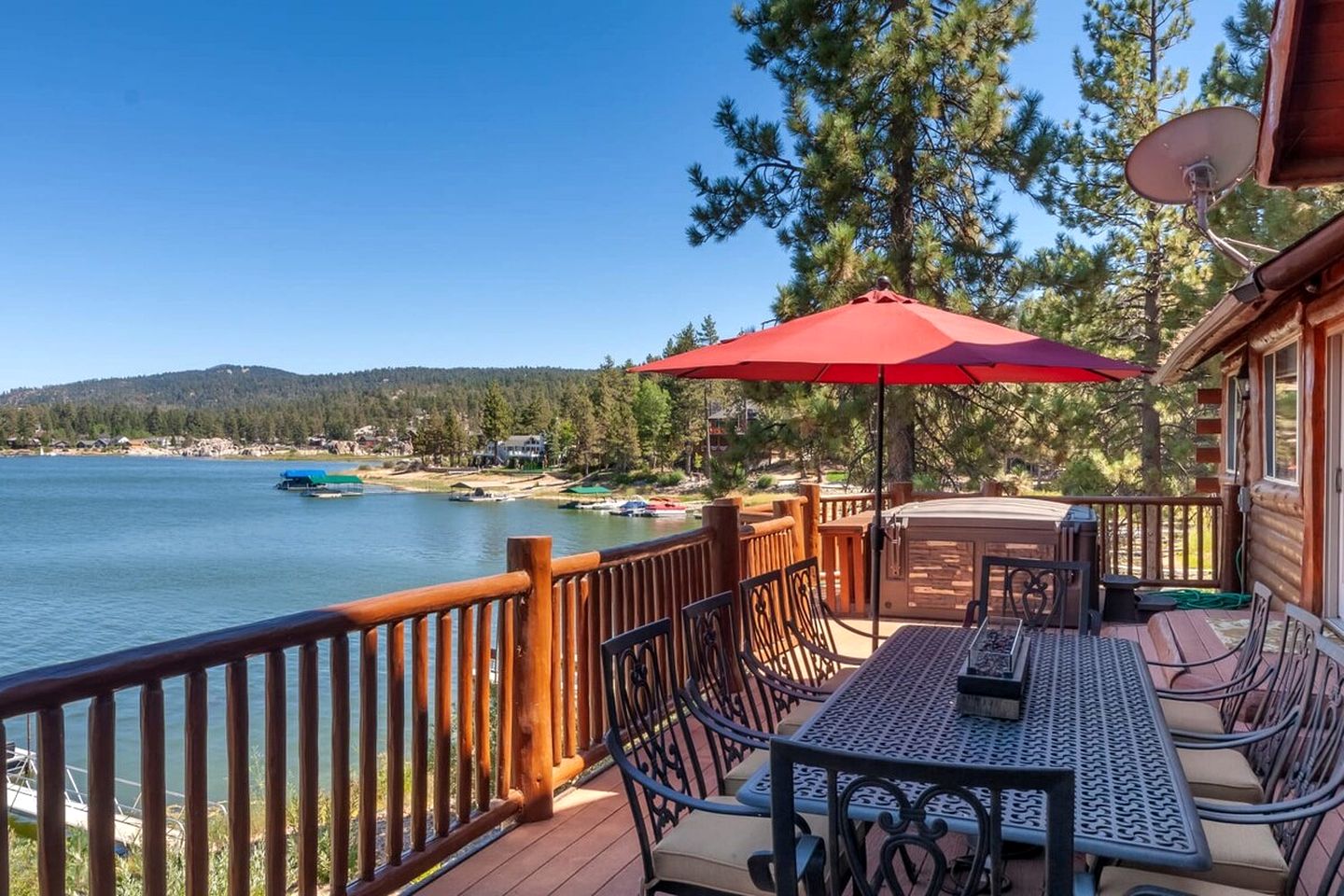 Outstanding Lake Cabin with Hot-Tub, Views and Game Room in California