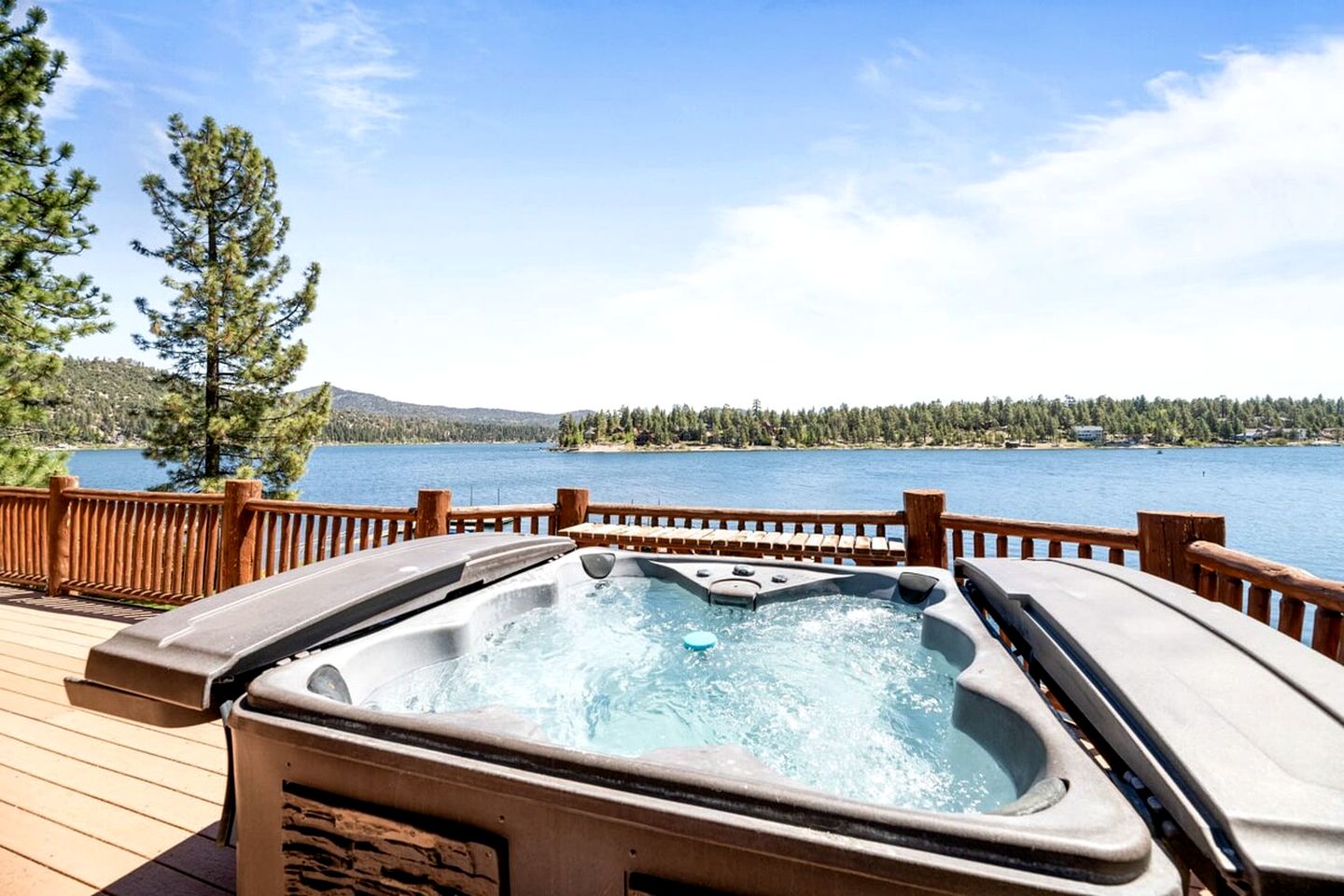 Outstanding Lake Cabin with Hot-Tub, Views and Game Room in California