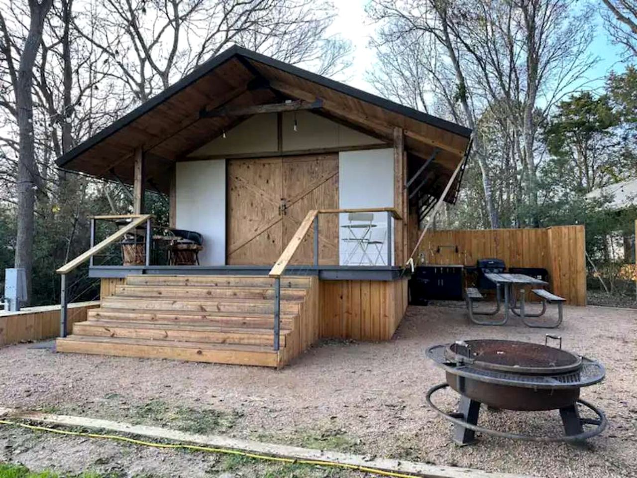 Lakefront Glamping Escape in Bashrop, Texas for Weekends Away in Nature