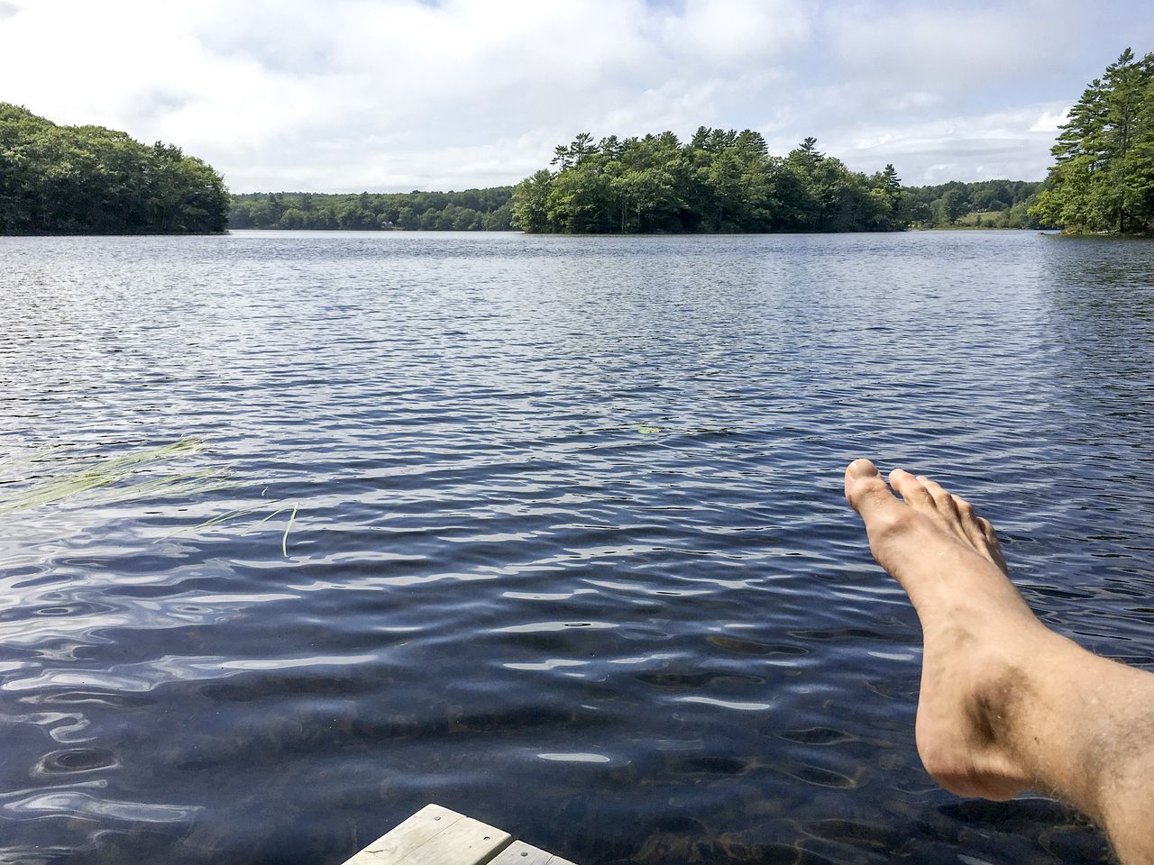Lakefront Log Cabin Rental Overlooking the East Shore of Muscongus Pond