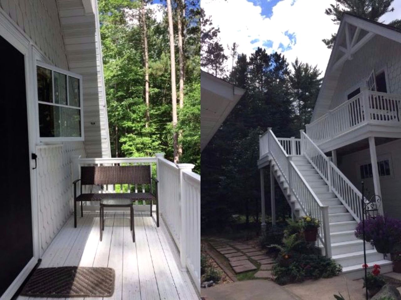 Romantic Suite Rental with a Private Deck on Deer Lake, Wisconsin