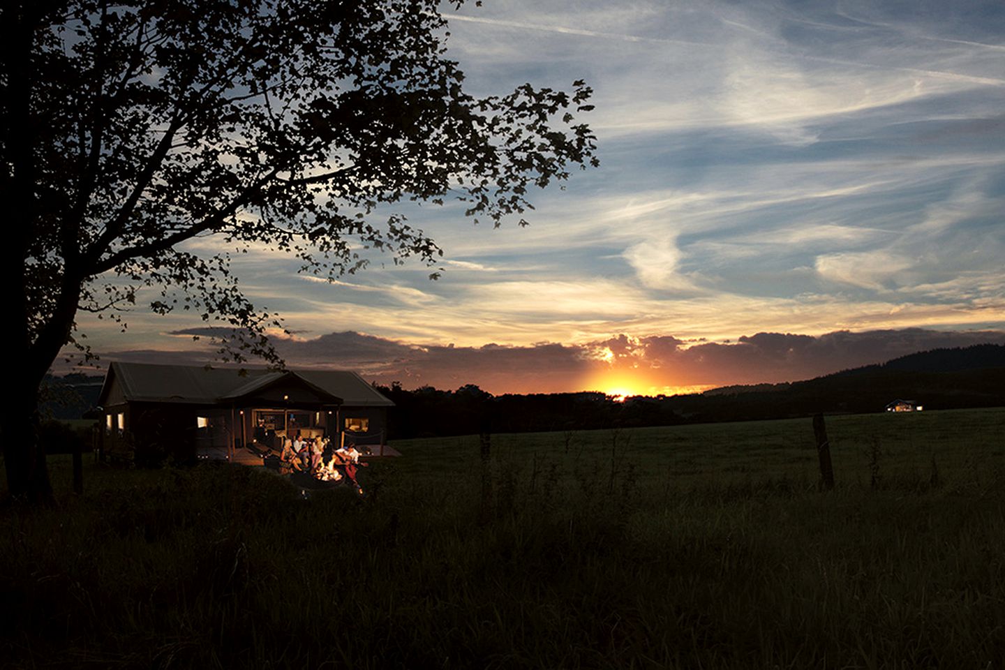 Secluded Tented Cabin Located in the Bowland Forest of Lancashire, England