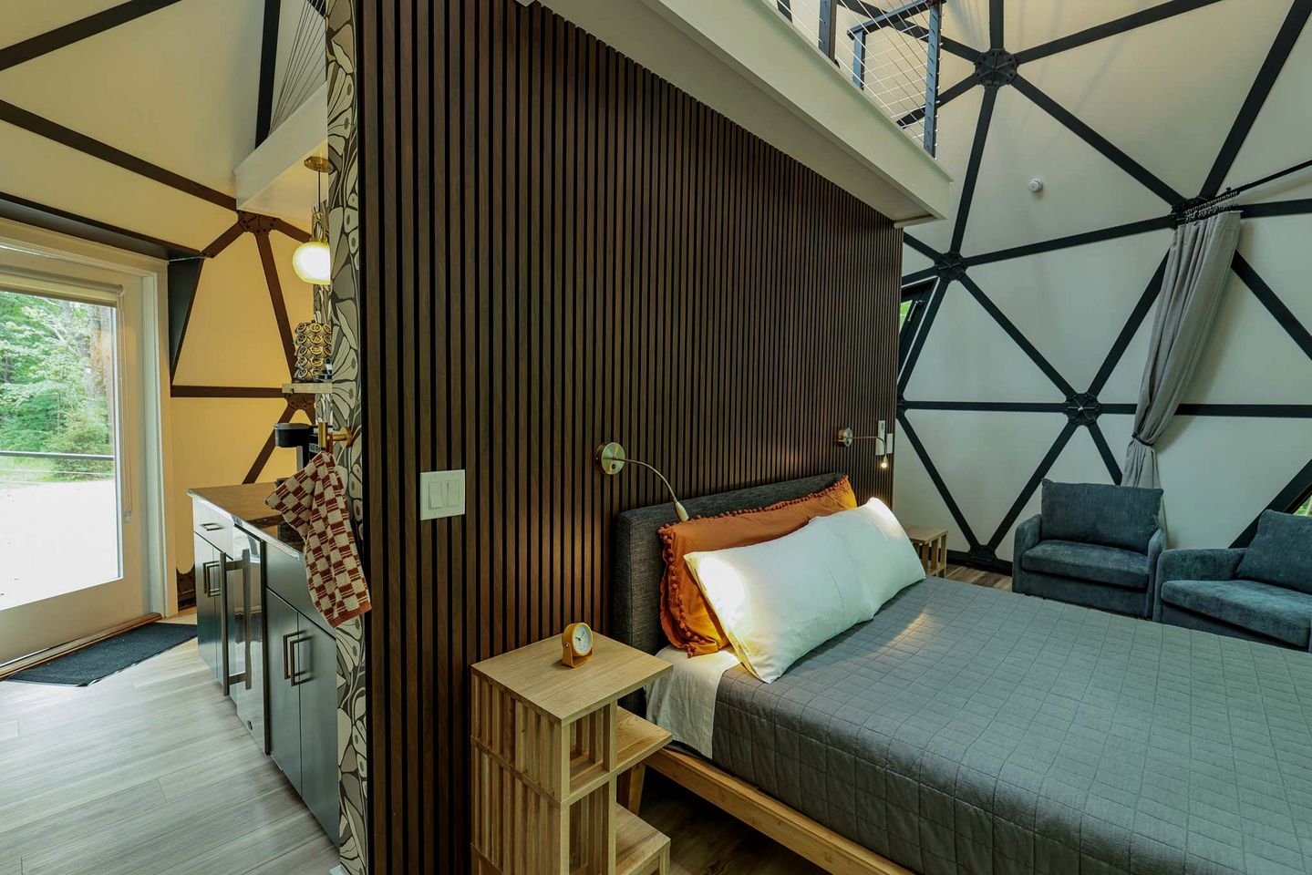 Luminous Geodesic Dome Retreat Near Freeport, Maine