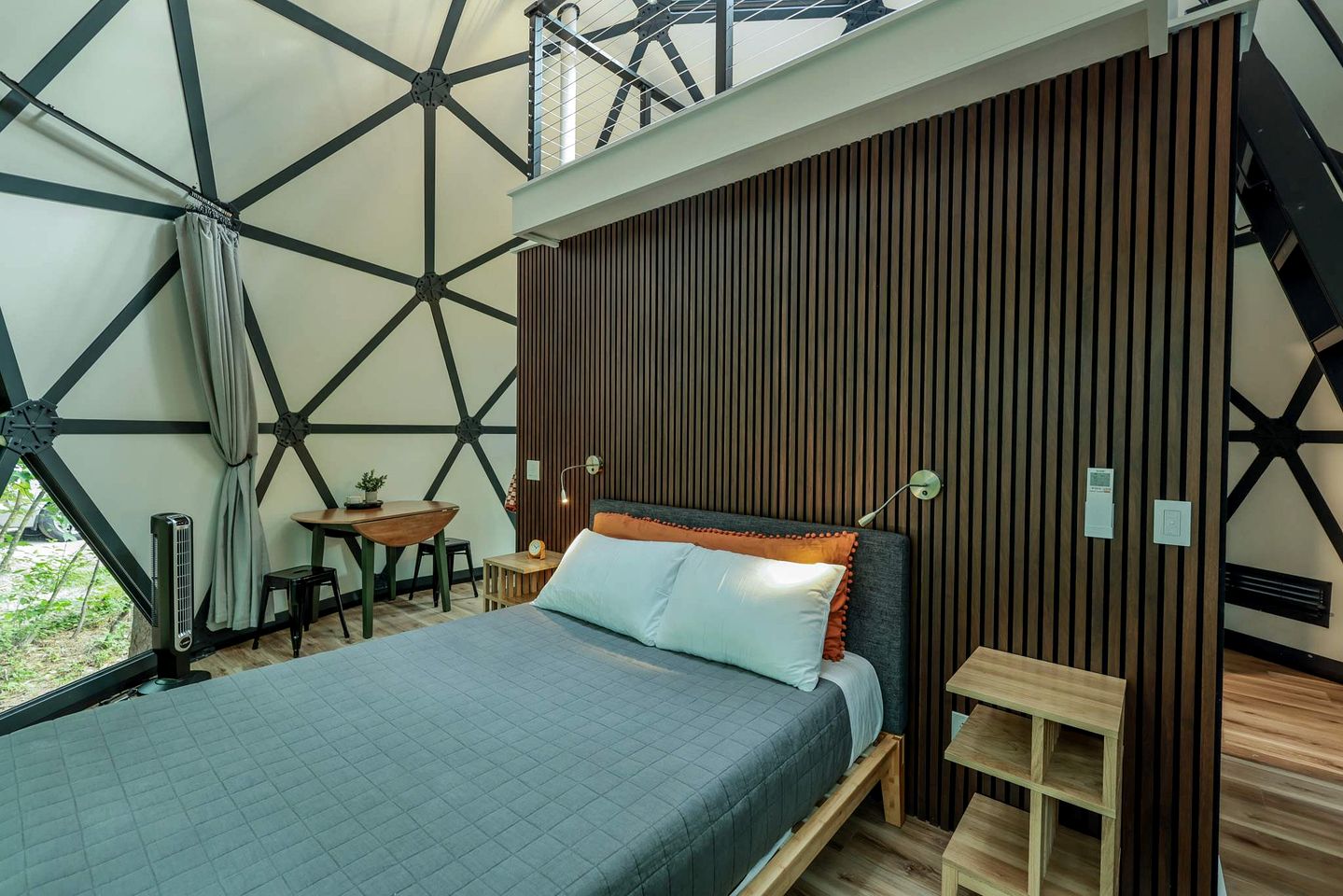 Luminous Geodesic Dome Retreat Near Freeport, Maine