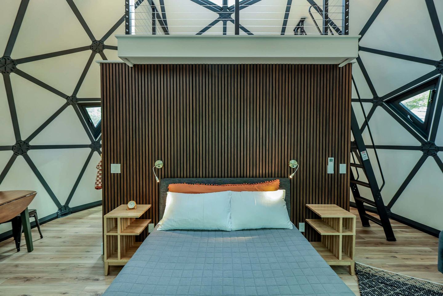 Luminous Geodesic Dome Retreat Near Freeport, Maine
