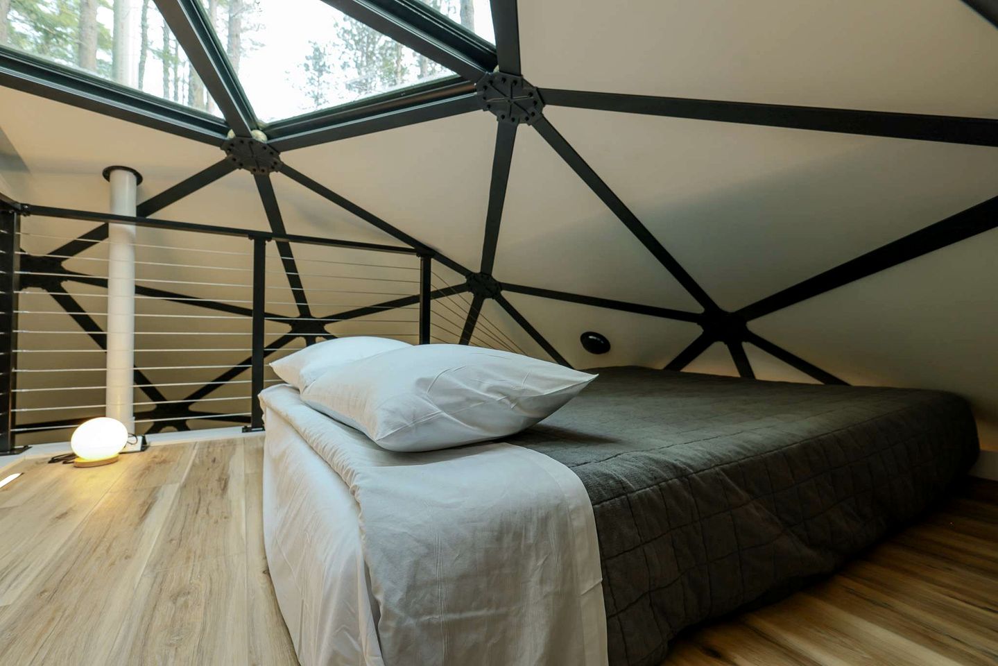 Luminous Geodesic Dome Retreat Near Freeport, Maine