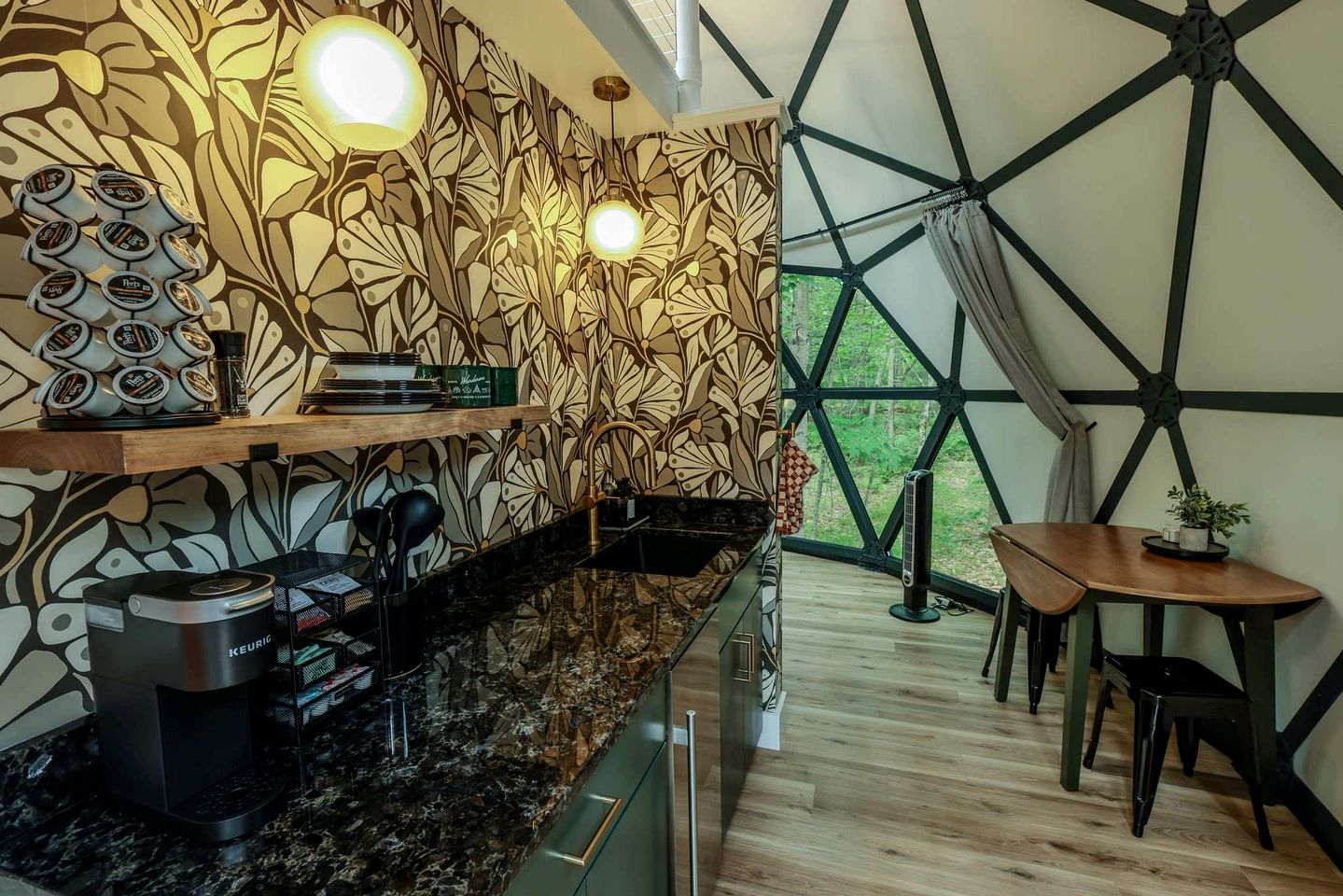 Luminous Geodesic Dome Retreat Near Freeport, Maine