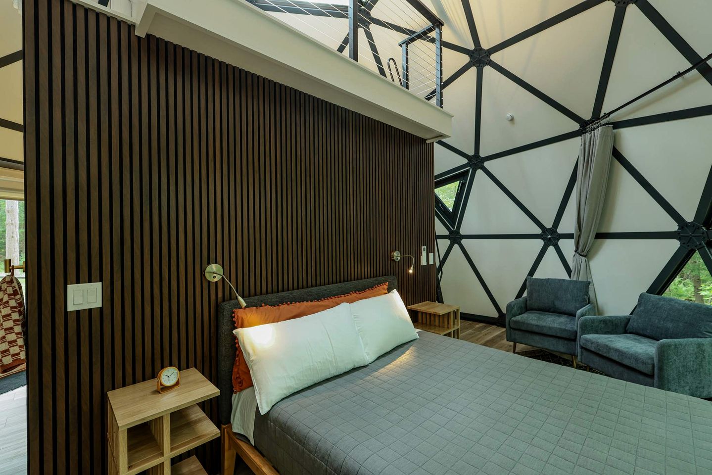 Luminous Geodesic Dome Retreat Near Freeport, Maine