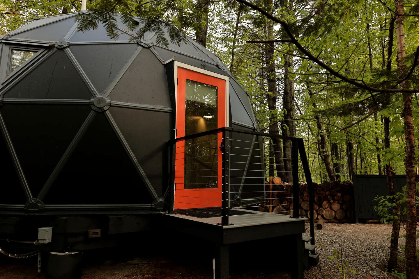 Serene Coastal Geodesic Dome Haven Near Freeport, Maine