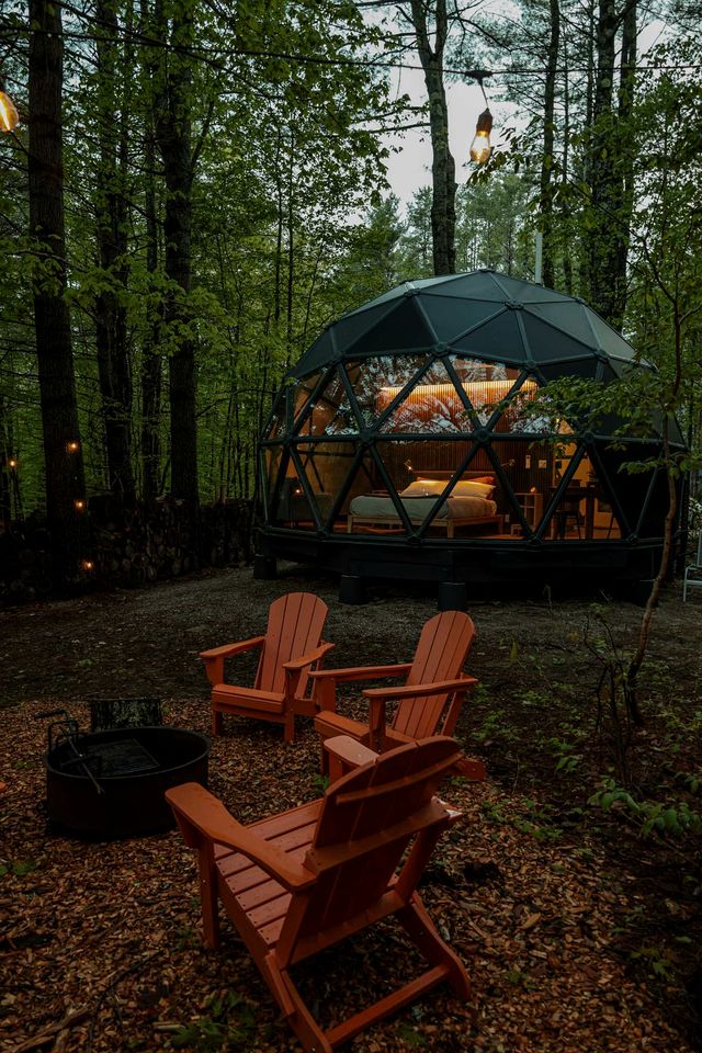 Serene Coastal Geodesic Dome Haven Near Freeport, Maine