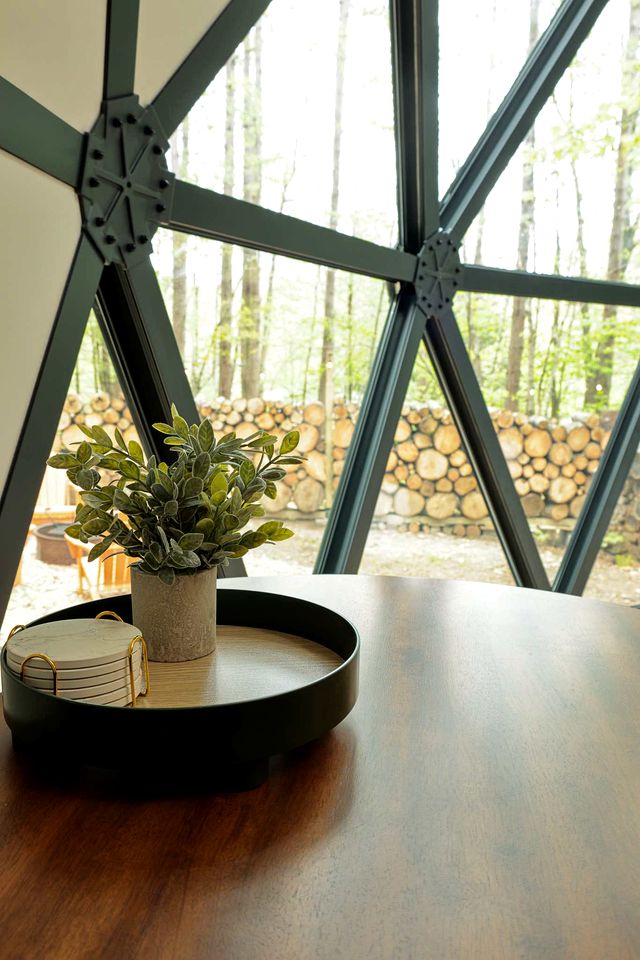 Starlit Coastal Geodesic Dome Sanctuary Near Freeport, Maine