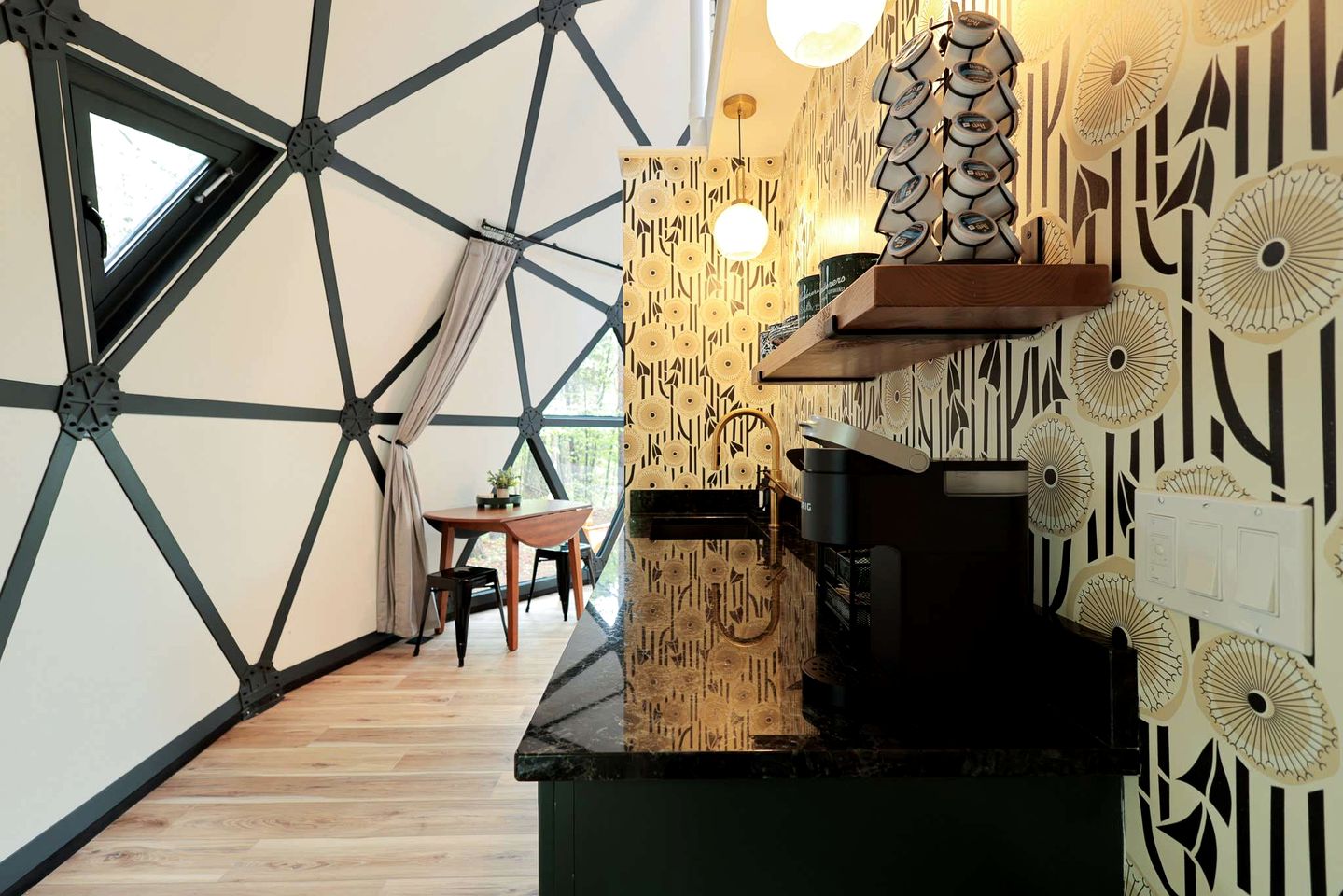 Tranquil Coastal Geodesic Dome Retreat Near Freeport, Maine