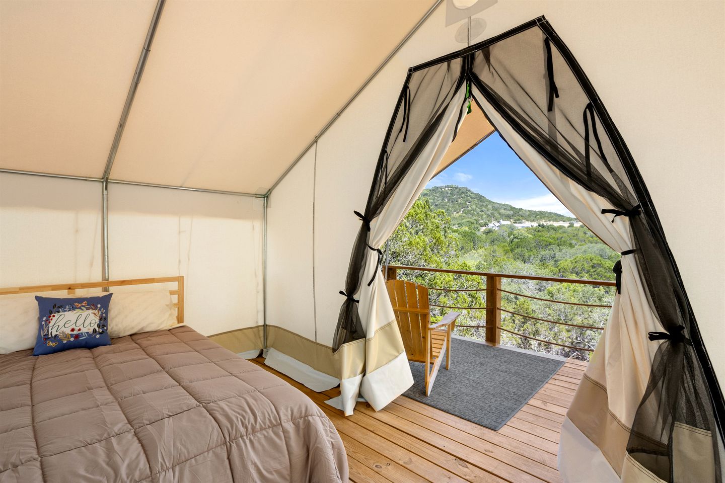 Large Pet Friendly Safari Tent, Perfect for Glamping in Texas
