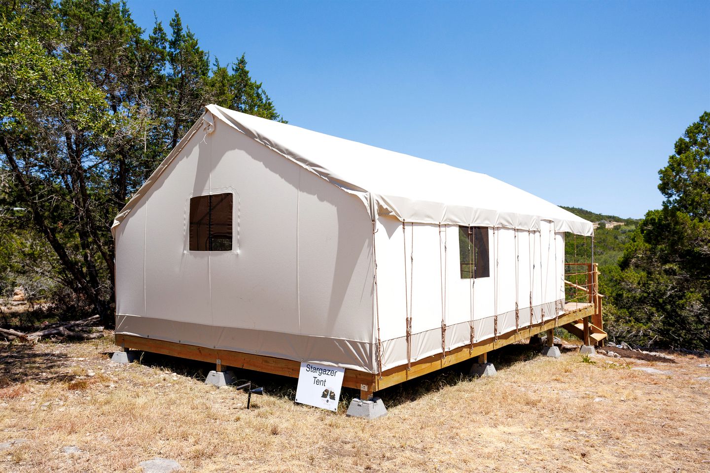 Large Pet Friendly Safari Tent, Perfect for Glamping in Texas