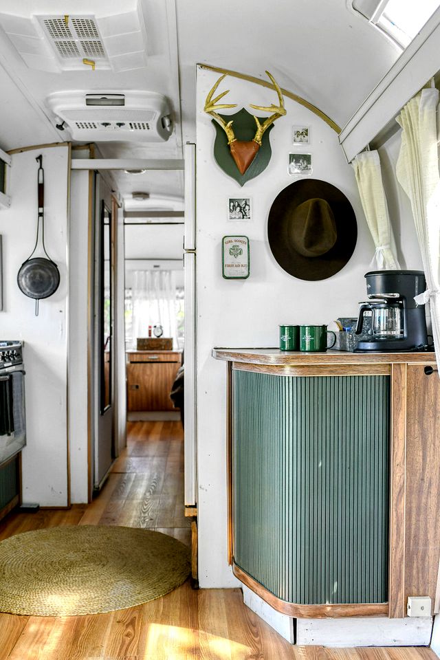 Stunning Vintage Airstream with Fire Pit Surrounded by Natural Beauty for an Amazing Outdoor Adventure in Troy, Wisconsin