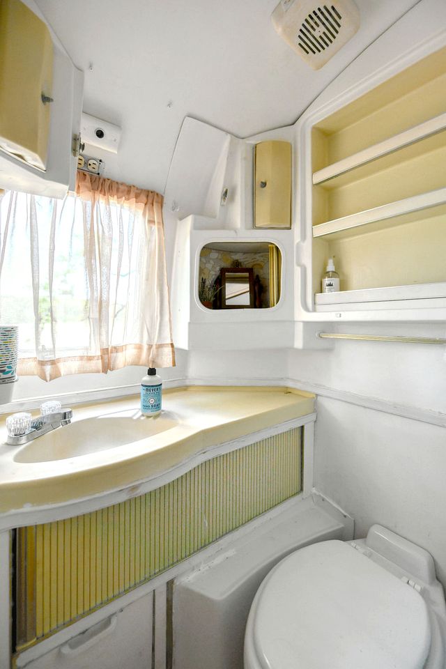 Stunning Vintage Airstream with Fire Pit Surrounded by Natural Beauty for an Amazing Outdoor Adventure in Troy, Wisconsin
