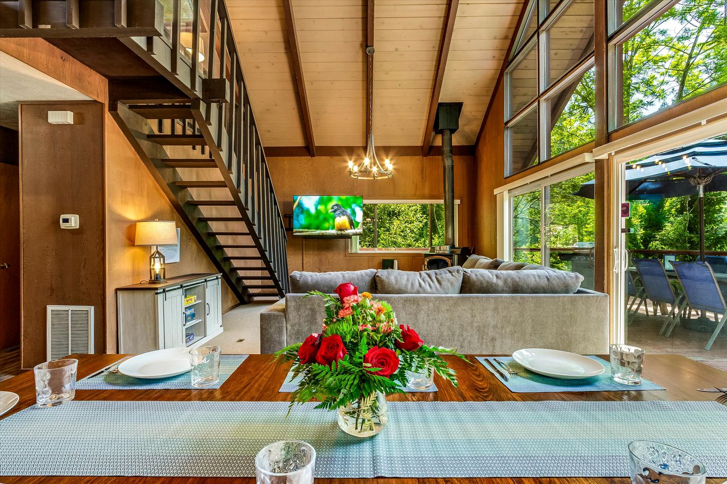 Luxury Log Cabin on the Russian River Surrounded by Redwoods State Natural Reserve in Guerneville, California