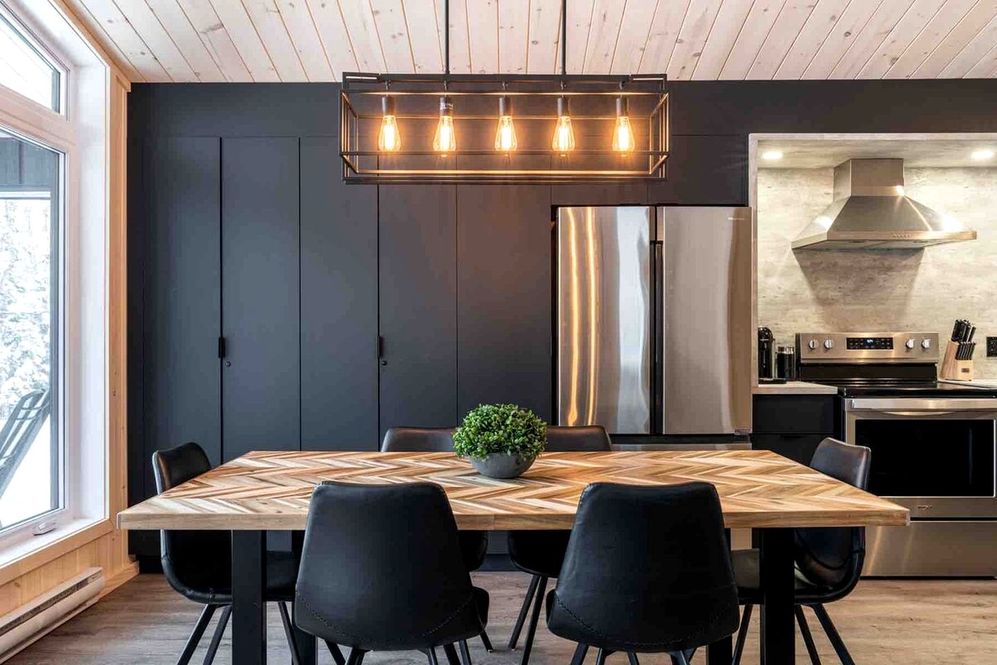 Secluded Forest Retreat with Stylish Interior in Domaine Charlevoix, Quebec