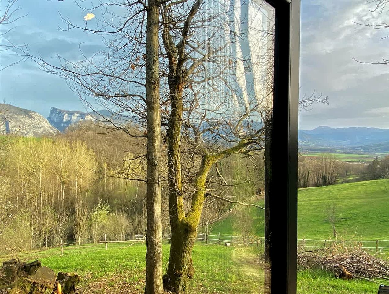 Panoramic Eco-Lodge with Orchard & Animal Friends Near Saint-André-en-Royans | Vercors, France