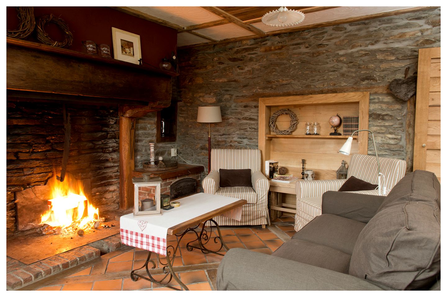 Stone Cottage Rental for Luxury Camping in Countryside near Brussels, Belgium