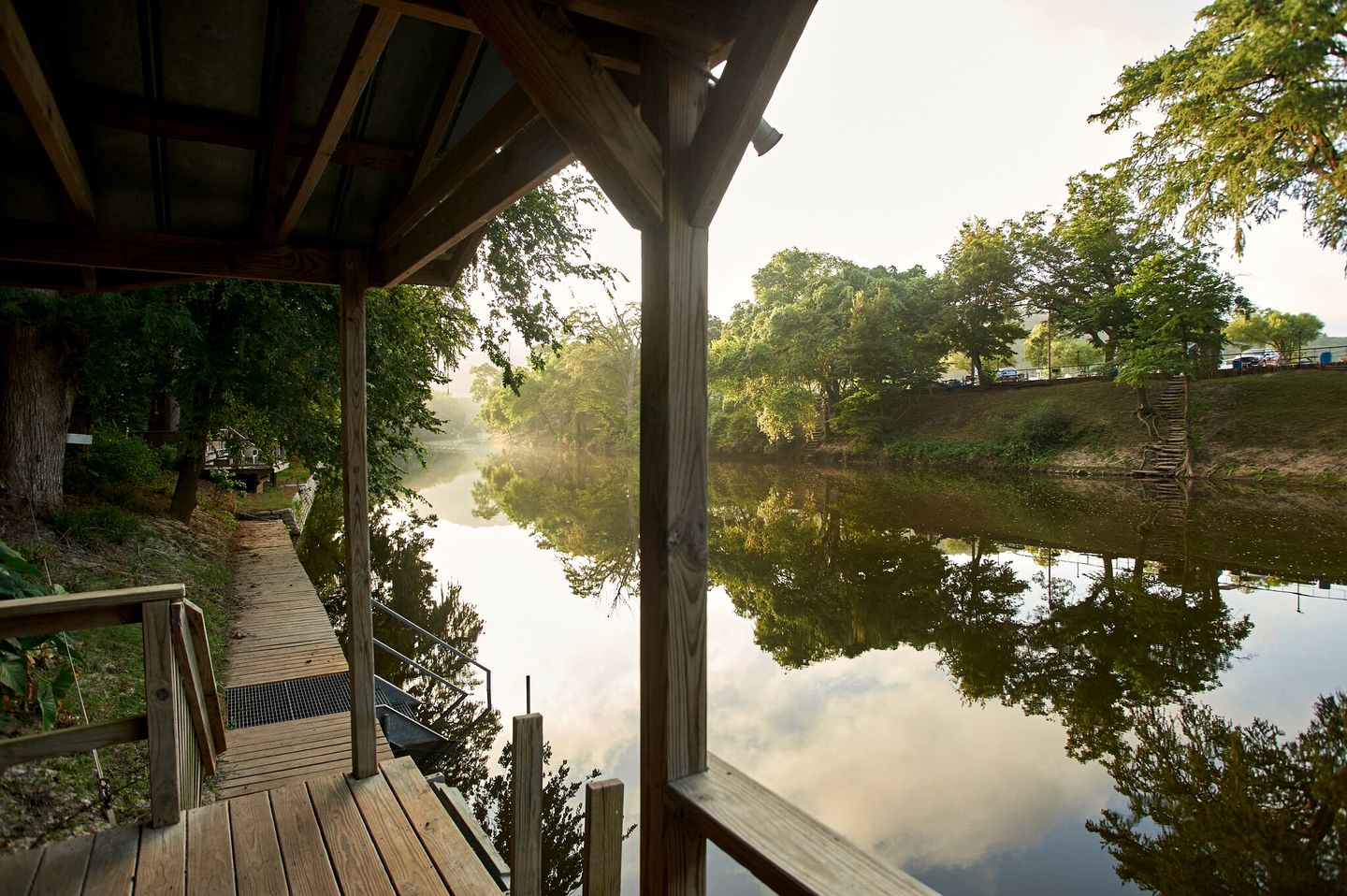 Waterfront Glamping Stay on Guadalupe River in Texas