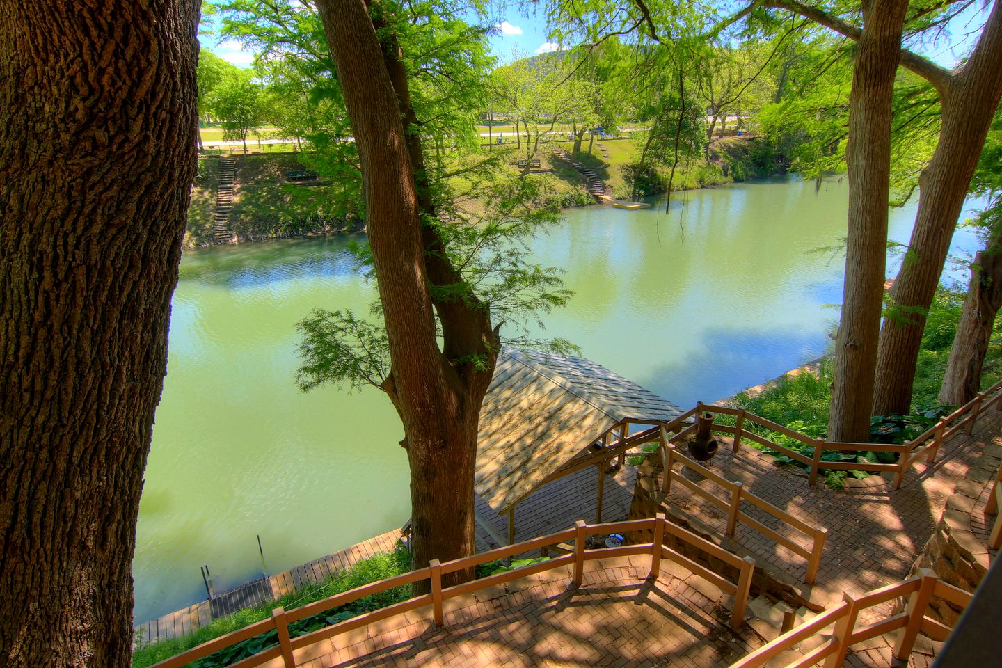 Stunning Cabin Rental Overlooking the Guadalupe River in New Braunfels, Texas