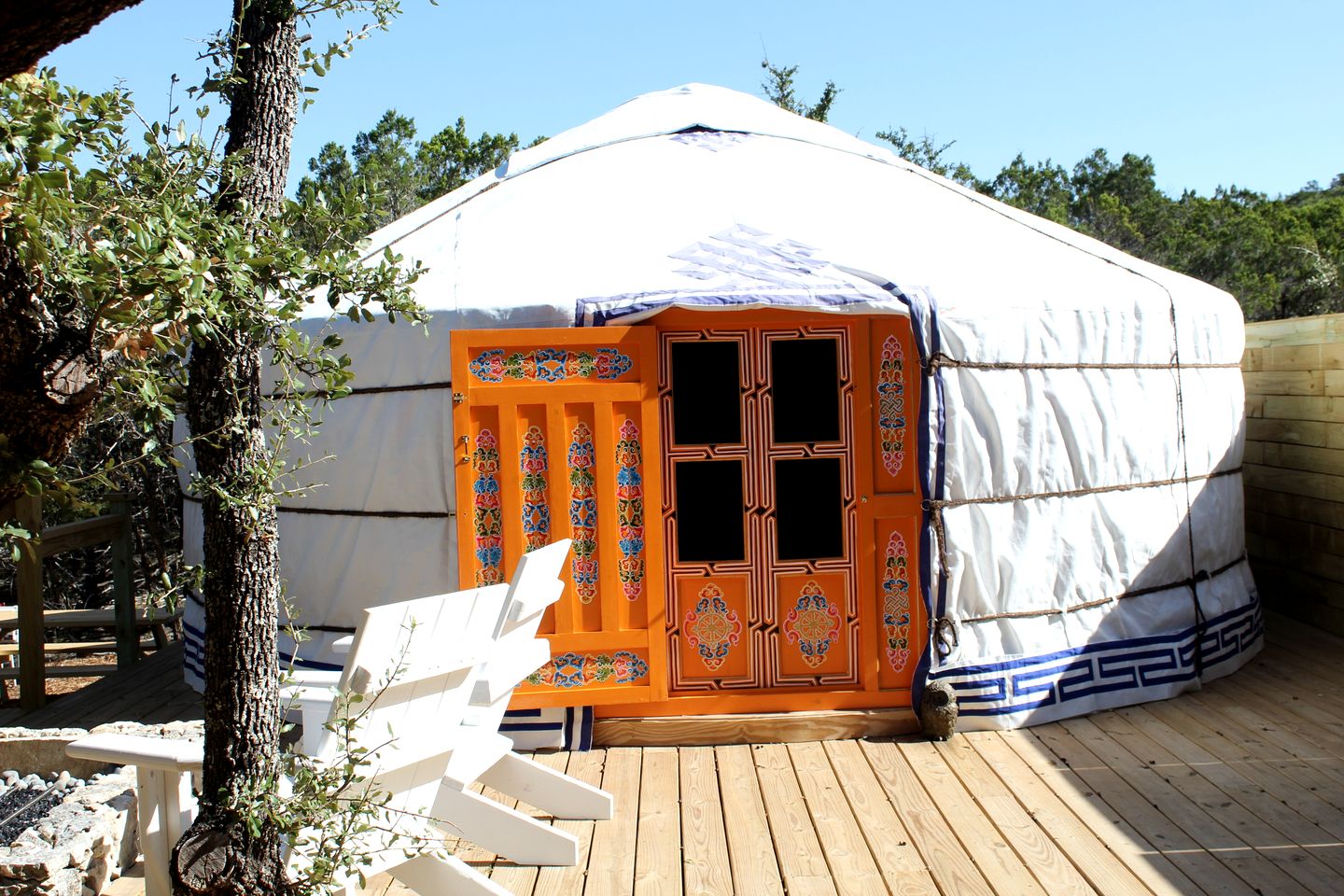 Beautiful Romantic Yurt Surrounded by Nature in Wimberley, Texas